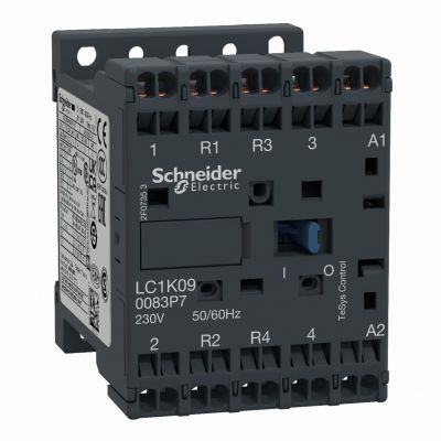 Stycznik mocy TeSys K AC1 20A 4P 2Z 2R cewka 230VAC zaciski sprężynowe LC1K090083P7 SCHNEIDER (LC1K090083P7)